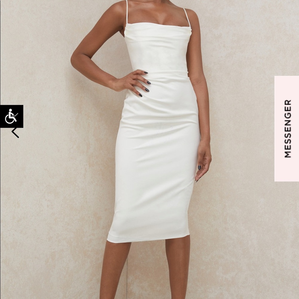 House of CB Corset Satin Midi Dress 
Size XS
Worn once